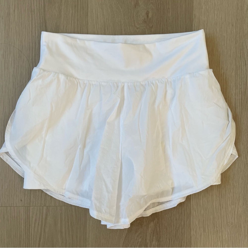All in Motion Women's White Skort Medium Tennis Pickleball Pockets Skirt Light